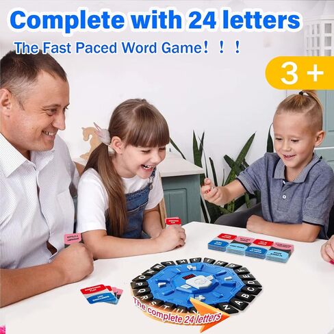 لعبة Word مع عرض LED ، ألعاب Alphabet ، لعبة عائلة سريعة الخطى لتعلم هدايا لعب اللعبة للأعمار 3+ (الأزرق) in Kuwait