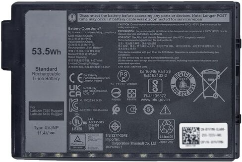 JotAct XVJNP 53.5WH بطارية الكمبيوتر المحمول متوافقة مع Dell Latitude 5430 7330 Rugged Extreme P148G P148G001 P149G P149G001 SERIEN in Kuwait