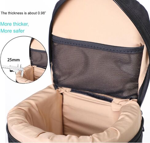 Nicama LB1 Deluxe Water-Resistant Camera Lens Pouch Case for Canon RF 800mm Tamron SP 150-600mm Sigma 150-600mm 150-500mm Nikon Nikkor AF-S 200-500mm & More, Zipper Polyester Lens Protective Bag in Kuwait