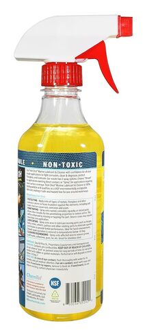 Marine Grade Lubricant, Solvent, & Penetrating Oil | 16 oz. Pump Spray Bottle | Non-Toxic, Non-Flammable, Zero VOC, Biodegradable & VGP Compliant | Food Grade NSF H1 | 3-in-1 Marine performance by in Kuwait