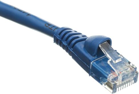 كابل Ethernet CableWholesale Cat6 ، 24AWG ، موصل لوحة الذهب RJ45 ، 4 زوج من النحاس الذي تقطعت به السبل ، حذاء ملتوي غير محقّد (UTP) كابل شبكة الإنترنت ، 1.5 قدم ، أزرق ، أزرق in Kuwait