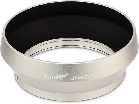 Haoge LH-M48B Metal Lens Hood Shade for Olympus M.ZUIKO Digital 17mm F1.8 17 1.8 Lens Replaces LH-48B Black in Saudi Arabia