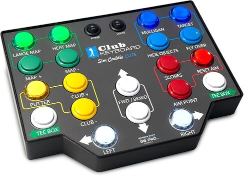Club Keyboard Elite Series Wireless 20 Button GS Pro Golf Simulator Control Box (Green) in Saudi Arabia