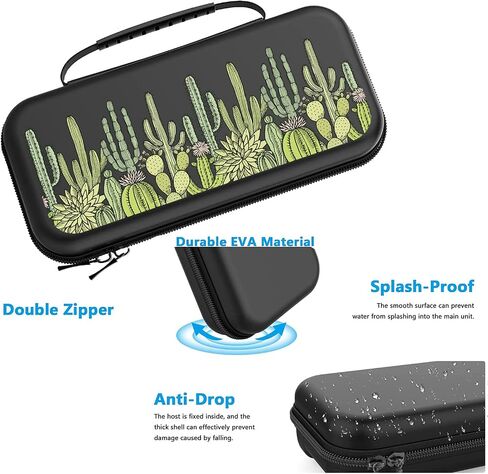 قضية تبديل الزهور التي صنعت ل Nintendo لطيف فتاة جماليات التبديل OLED CASE NATURE CONSOLE GAMES CACTI CASTI DETROVEREST SARTLE in Kuwait