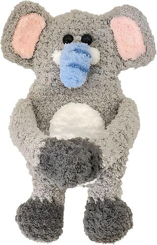 Crochet Handmade Cuddly Airpod Case, Cute Soft Hand Made Knitted Cartoon Animal Plush Doll Headphones Cover, Coin Purse Pouch (Brown Bear) in Kuwait