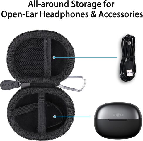 Aenlllosi for Shokz Opendots One - سماعات الرأس المفتوحة للأذن ، حالة وقائية متوافقة مع shokz opendots سماعات أذن واحدة ، رمادية (حالة فقط) in Saudi Arabia