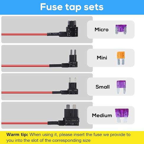 نوع C Dash Cam Hardwire Kit ، كابل 11.5 قدم ، حماية الجهد المنخفض ، أدوات التثبيت وصنابير الصمامات المشمولة in Kuwait