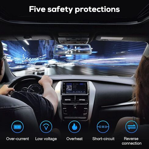 نوع C Dash Cam Hardwire Kit ، كابل 11.5 قدم ، حماية الجهد المنخفض ، أدوات التثبيت وصنابير الصمامات المشمولة in Kuwait