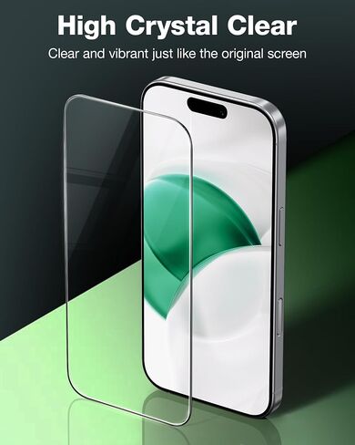 NIMASO for iPhone 17 Pro Max Screen Protector Full Coverage 6.9-Inch, No Bubbles No Dust Instant Installation, 9H Hardness Tempered Glass Military Grade Shatterproof, Anti-Scratch, 2 Pack in Kuwait