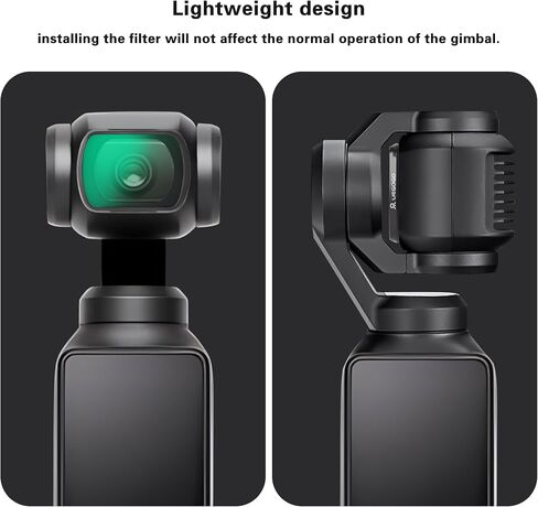 UEGOGO Magnetic ND Filter Set Compatible with DJI Osmo Pocket 3 Creator Combo Accessories, 4 Pack ND8/PL+ND16/PL+ND32/P+ND64/PL Protection Polarizer Neutral Density Filters in Saudi Arabia