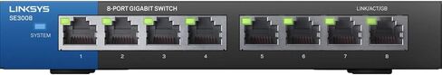 Toshiba Canvio Basics 2TB محمولة محمولة خارجية محمولة USB 3.0 ، أسود-HDTB520XK3AA & Linksys SE3008: 8-PORT GIGABIT ETHERNET التبديل غير المُدارة ، شبكة الكمبيوتر ، موانئ الاستشعار التلقائي in Kuwait