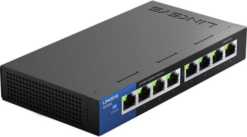 Toshiba Canvio Basics 2TB محمولة محمولة خارجية محمولة USB 3.0 ، أسود-HDTB520XK3AA & Linksys SE3008: 8-PORT GIGABIT ETHERNET التبديل غير المُدارة ، شبكة الكمبيوتر ، موانئ الاستشعار التلقائي in Kuwait