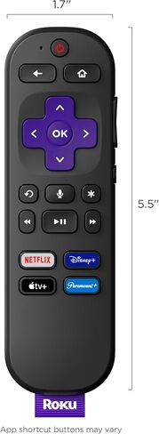Roku Voice Remote (الرسمي) لمشغلات Roku و Roku Audio و Roku TV (متجددة) in Saudi Arabia