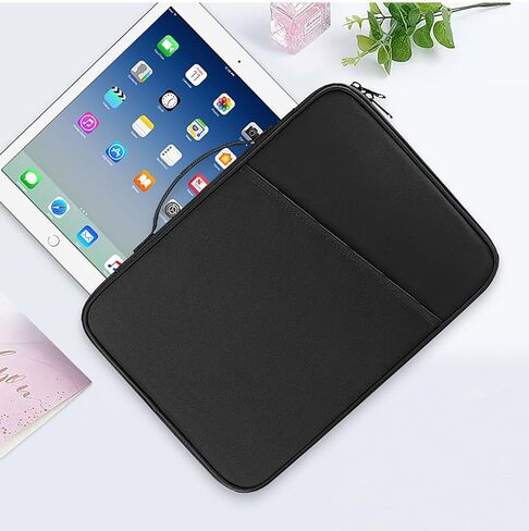حافظة كمبيوتر لوحي مقاس 9-11 بوصة، حافظة حمل منظم الكمبيوتر اللوحي iPad Pro لجهاز iPad Pro 11 (2022-2018)، iPad 10.9 (الجيل العاشر)، iPad Air (5/4th Gen)، Galaxy Tab A8/A7/S8/S7 Fit Apple لوحة مفاتيح ذكية (وردي - 11 بوصة) in Saudi Arabia