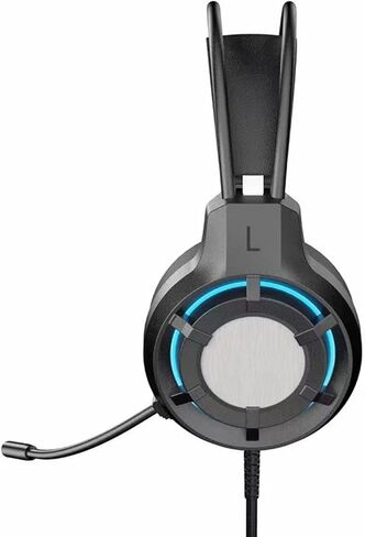 سماعة ألعاب USB السلكية VbestLife G18 ، الصوت المحيطي ، إضاءة RGB ، التي تم إنشاؤها في الميكروفون متعدد الاتجاهات ، والتوصيل والتشغيل ، لأجهزة الكمبيوتر المحمولة وأجهزة الكمبيوتر المكتبية in Saudi Arabia