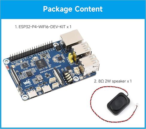 يدعم لوحة DEV ESP32-P4-P4-WIFI6-DEV-KIT ، استنادًا إلى ESP32-P4 و ESP32-C6 ، Wi-Fi 6 و Bluetooth 5 / Ble 5 ، واجهات البشر الغنية ، ودعم التفاعل عن خطاب الذكاء الاصطناعي ، مع مكبر الصوت in Saudi Arabia