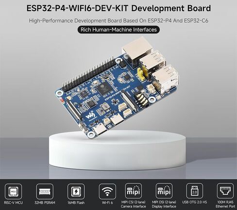 يدعم لوحة DEV ESP32-P4-P4-WIFI6-DEV-KIT ، استنادًا إلى ESP32-P4 و ESP32-C6 ، Wi-Fi 6 و Bluetooth 5 / Ble 5 ، واجهات البشر الغنية ، ودعم التفاعل عن خطاب الذكاء الاصطناعي ، مع مكبر الصوت in Saudi Arabia