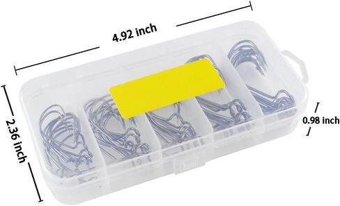 50 Pack Fishing Hooks Set for Freshwater and Saltwater Fishing in Saudi Arabia