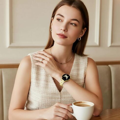 DaQin Bling Metal Bands Compatible with Samsung Watch Bands for Women 7 6 5 4 Active 2 FE 40mm 44mm/Galaxy Watch 5 Pro/6 4 Classic Band, 20mm Sparkling Luxury Strap for Galaxy Watch 7 Band Women in Kuwait