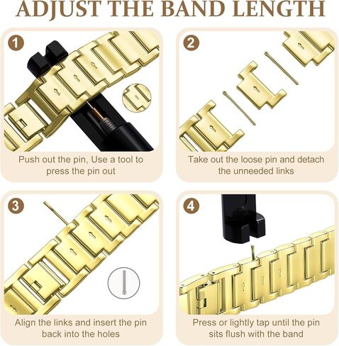 DaQin Bling Metal Bands Compatible with Samsung Watch Bands for Women 7 6 5 4 Active 2 FE 40mm 44mm/Galaxy Watch 5 Pro/6 4 Classic Band, 20mm Sparkling Luxury Strap for Galaxy Watch 7 Band Women in Kuwait