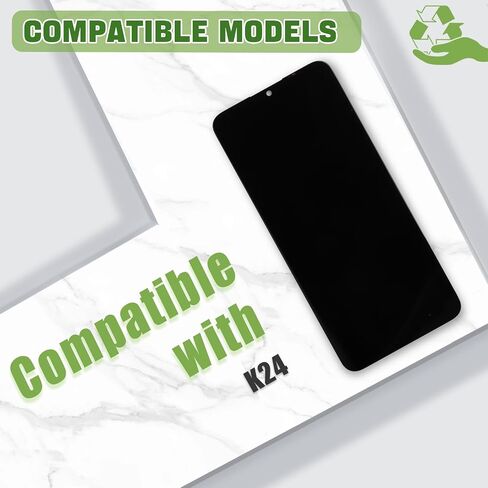شاشة شاشة LCD جديدة لـ TCL K24 K23 T434D T434W Touch Screen Digitizer Assembly Assembly مع أدوات إصلاح تمت ترقيتها أسود in Kuwait