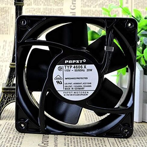 PAPST الأصلي TYP 4606X 115V 20W 12038 120X120X38MM مع مروحة تبريد عالية درجة الحرارة جميع المعدن in Saudi Arabia