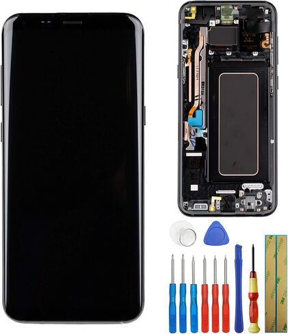 6.2" Black LCD Touch Screen Display Assembly for Samsung Galaxy S8 Plus G955F, 2960x1440 Resolution, Replacement Cell Phone Screens, Monitor in Saudi Arabia
