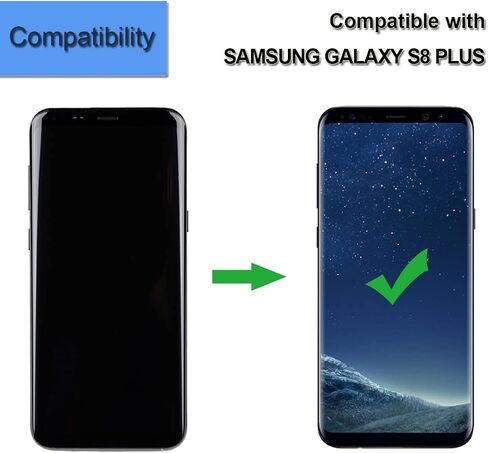 6.2" Black LCD Touch Screen Display Assembly for Samsung Galaxy S8 Plus G955F, 2960x1440 Resolution, Replacement Cell Phone Screens, Monitor in Saudi Arabia