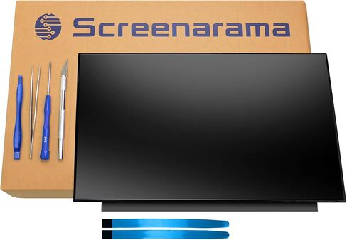 Screenarama استبدال الشاشة الجديدة لـ MSI GP75 Leopard 9SD 9SE 9SF 10SDK 10SEK 10SFK 10SFSK 144HZ 40PIN FHD 1920X1080 ، MATTE ، LCD LED عرض مع أدوات in Kuwait