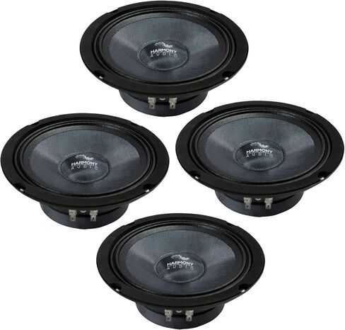 Harmony Audio HC-CMB65 Car Stereo Cabron Midbass Midrange 6.5" Speakers - 2 Pair in Saudi Arabia
