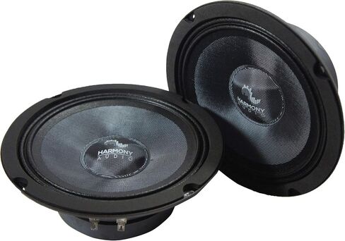 Harmony Audio HC-CMB65 Car Stereo Cabron Midbass Midrange 6.5" Speakers - 2 Pair in Saudi Arabia