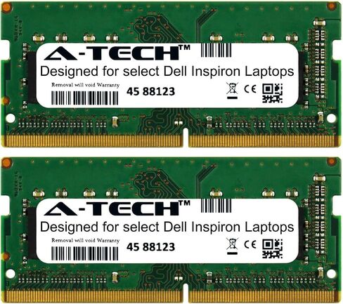 مجموعة A-Tech 32GB (2 × 16 جيجا بايت) لـ Dell Inspiron 3000 Series 3565 3567 2666MHz DDR4 Memorip Memorip Membles و Notebook RAM in Saudi Arabia