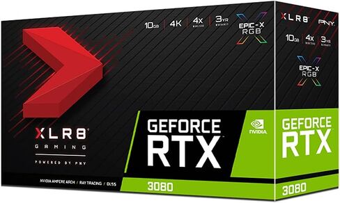 PNY GEFORCE RTX 3080 10GB XLR8 GAMING REVEL EPIC-X RGB TRIPLE SAR in Saudi Arabia