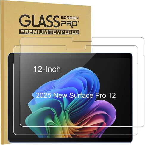 KEANBOLL 2-Pack Ultra Clear Tempered Glass Screen Protector for 2025 New Microsoft Surface Pro 2-in-1 12-Inch Laptop/Tablet | Anti-Scratch & 9H Hardness in Saudi Arabia