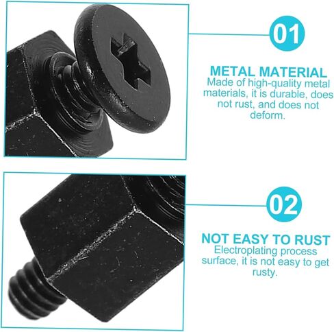 POPETPOP 10Pcs SSD Mounting Screws Head Fasteners for Motherboard SSD Installation Durable Resistant Computer Parts in Saudi Arabia