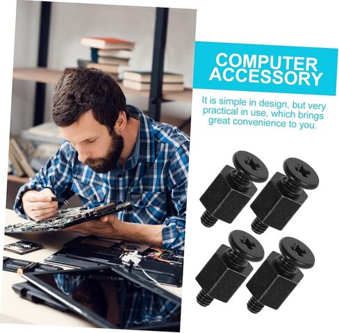 POPETPOP 10Pcs SSD Mounting Screws Head Fasteners for Motherboard SSD Installation Durable Resistant Computer Parts in Saudi Arabia