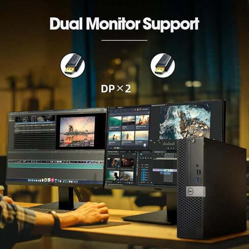 Dell Optiplex 7070 SFF High Performance Desktop PC ، Intel Core I5-9500 ، 16GB DDR4 ، 512GB SSD ، لوحة المفاتيح والماوس ، DisplayPort ، RJ-45 ، دعم 4K ، Windows 11 Pro (متجدد) in Saudi Arabia