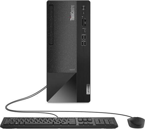 Lenovo Thinkcentre Neo 50t Tower سطح المكتب ، Intel 4-Core ، ذاكرة وصول عشوائي 32 جيجا بايت ، 1 تيرابايت SSD ، DP+HDMI+VGA ، WiFi ، RJ-45 ، USB-C ، قارئ البطاقات ، KB و Mouse سلك in Kuwait