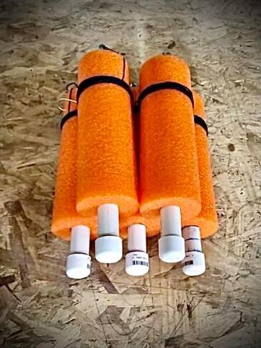 Doug’s Fishing Jugs with Nylon Lines and Hooks for Catfish and Other Fish Set of 5, Heavy-Duty and Reusable Jumbo Noodles with PVC, Easy to Spot Colors in Saudi Arabia