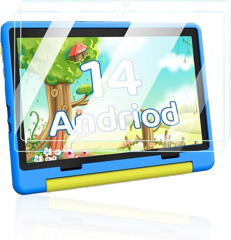 حامي الشاشة لـ Higrace KT1016 Kids Table 10 Inch Android 14 Tablet Octa-Core ، مضاد للخلع 9H صلبة Touch ANTERCITION 2.5D حواف مدورة خالية من التثبيت سهلة التثبيت ، 2 عبوة. in Saudi Arabia