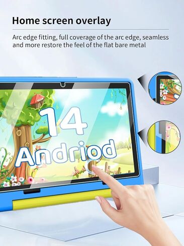 حامي الشاشة لـ Higrace KT1016 Kids Table 10 Inch Android 14 Tablet Octa-Core ، مضاد للخلع 9H صلبة Touch ANTERCITION 2.5D حواف مدورة خالية من التثبيت سهلة التثبيت ، 2 عبوة. in Saudi Arabia