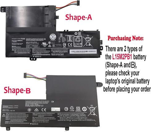 L15M2PB1 L15L2PB1 L15C2PB1 L15M3PB0 Laptop Battery Replacement for Lenovo Flex 5 1470 1570 IdeaPad 320S-14IKB 320S-15ABR 320S-15AST 320S-15IKB 320S-15ISK 520S-14IKB Yoga 520-14IKB Serie(7.5V 35Wh) in Saudi Arabia