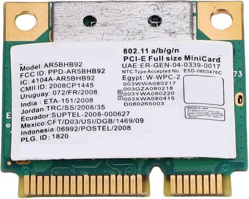 DIYEENI AR5BHB92 بطاقة WIFI ، 2.4G/5GHZ Band Dual Band 300MBPS PCIE CARD in Kuwait