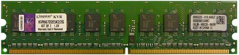 Kingston Valueram 2GB 667MHz DDR2 ECC CL5 DIMM (KIT OF 2) MEMORTOP DESTOP in Saudi Arabia