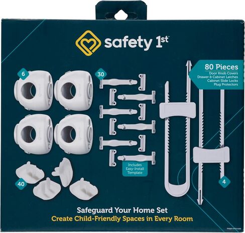 Safety 1st Home Safeguarding and Childproofing Set (80 Pcs), White in Saudi Arabia