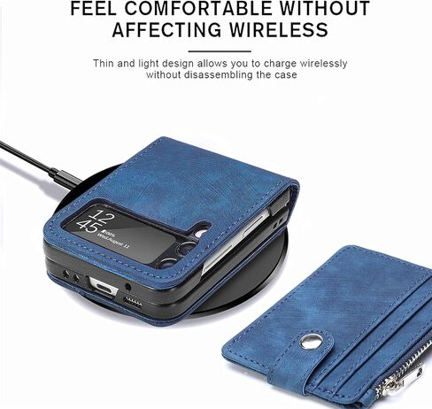 الحالات الخاصة بـ Galaxy Z Flip 3 Wallet Case with Card Retro 2 in 1 shipper flip wallet kickstand precium pu geather cover for samsung galaxy z flip 3 5g 2021 purple in Kuwait