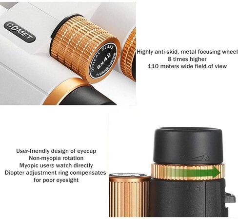Monoculars Telescope High Power Telescope,HD 8x42 Binoculars for Adults Waterproof Fogproof Bak4 Roof Prism Optics Tripod Adaptable Professional Powerful Bino for Bird Binoculars in Saudi Arabia