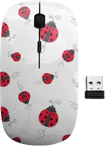 2.4 جيجا هرتز USB الماوس اللاسلكي ، نمط الخنفساء البسيط ، الفئران الحاسوبية النحيفة المريحة للأطفال in Kuwait