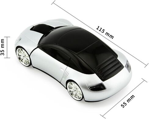 Cool Sport Car Shape Mouse 2.4GHz Wireless Car Mouse Mini Small Optical Gaming Mice Office Mice with USB Receiver for PC Laptop Computer for Kids Girls Adults 1600DPI 3 Button Pink in Saudi Arabia