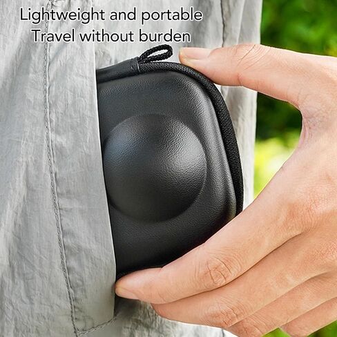 Gugxiom Osmo 360 Case Carrying Case for Osmo 360, Dual Zipper Portable Travel Bag with Invisible Selfie Stick Tripod, PU Hard Shell for Osmo 360 Accessories in Saudi Arabia